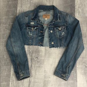 Hollister Cropped Denim Jacket